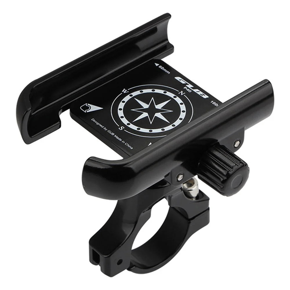 GUB P40 360 Degree Rotation Bicycle Handlebar Mount Aluminum Alloy Phone Holder Bracket - Black - 1