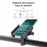 GUB P40 360 Degree Rotation Bicycle Handlebar Mount Aluminum Alloy Phone Holder Bracket - Black - 5