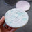 Marble Grain Cup Coaster Nordic Insulated Absorbent Round Ceramic Coffee Mug Placemat - Black - 7