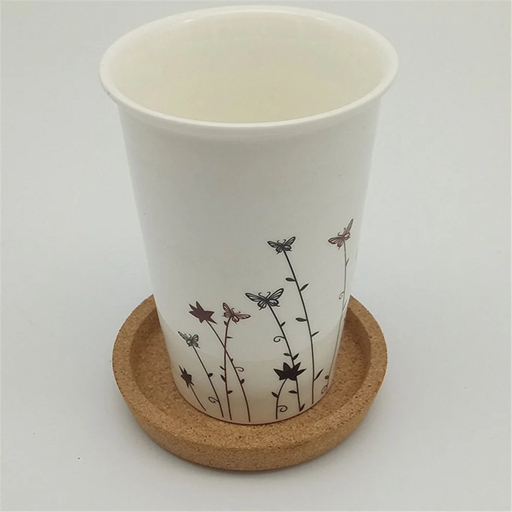 Cork Coaster Placemat Heat Resistant Round Drink Cup Pad Tray Non-slip Table Decor - 4