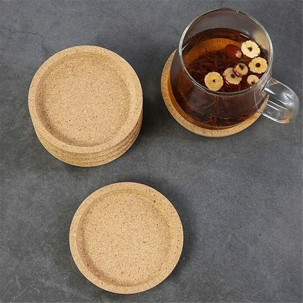 Cork Coaster Placemat Heat Resistant Round Drink Cup Pad Tray Non-slip Table Decor - 7