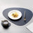 CDY002 PVC Leather Heat Insulation Placemats Bowl Coaster Kitchen Non-Slip Tableware Pad Table Mat, Size L - Dark Grey - 3