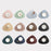 CDY002 PVC Leather Heat Insulation Placemats Bowl Coaster Kitchen Non-Slip Tableware Pad Table Mat, Size L - Dark Grey - 6