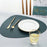 CDY002 PVC Leather Heat Insulation Placemats Bowl Coaster Kitchen Non-Slip Tableware Pad Table Mat, Size L - Dark Grey - 7