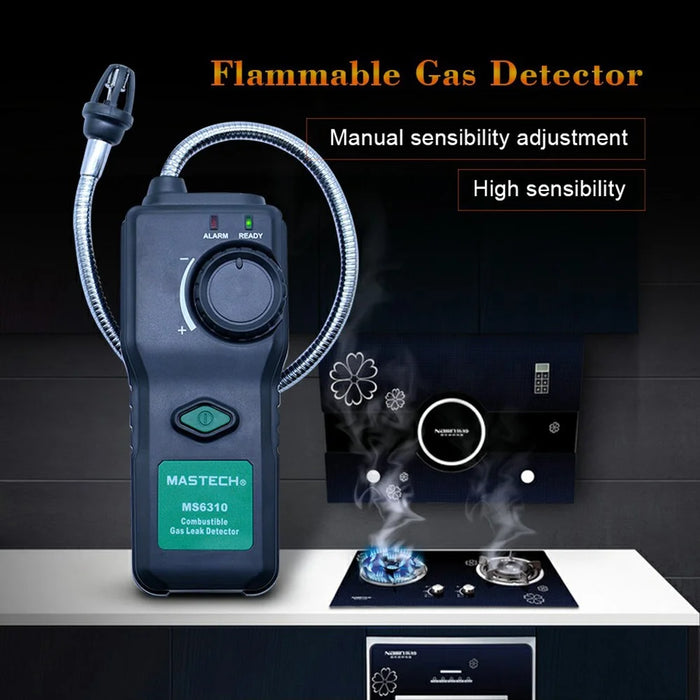 MASTECH MS6310 Gas Detector, Combustible Gas Leak Detector Meter Test for Natural Butane Paint Thinner Flammable Gas Analyzer - 4