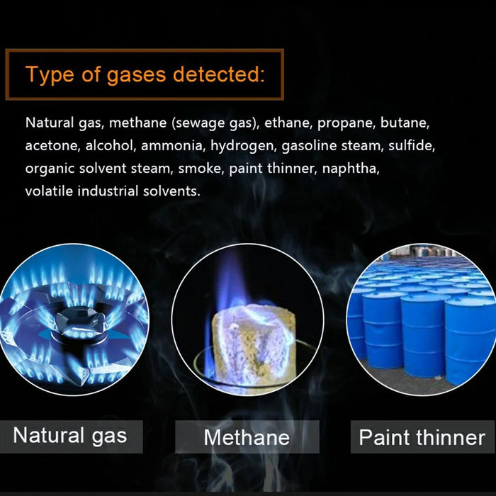 MASTECH MS6310 Gas Detector, Combustible Gas Leak Detector Meter Test for Natural Butane Paint Thinner Flammable Gas Analyzer - 5