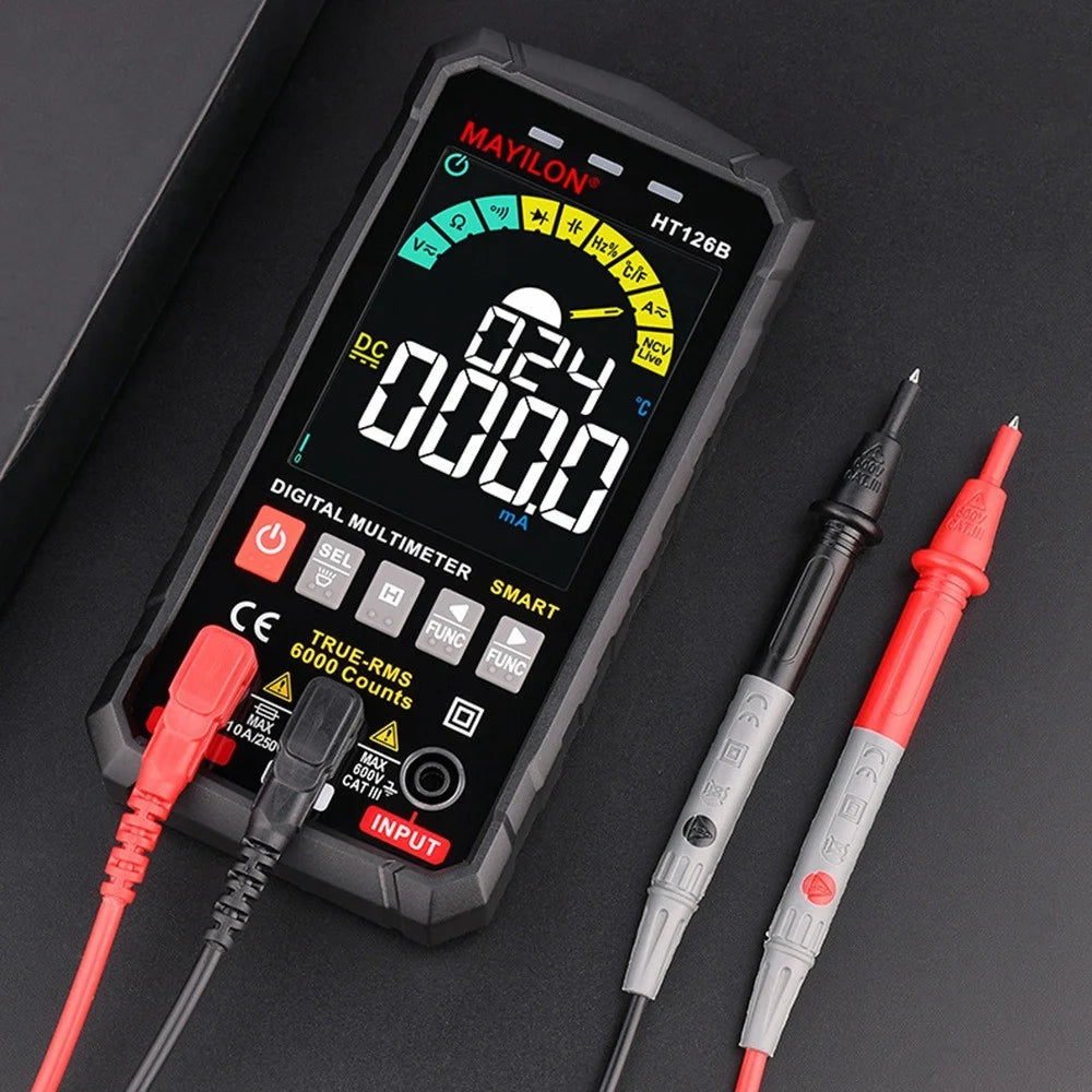 MAYILON HT126B Handheld Digital Multimeter High-Precision Auto Smart Anti-Burning Universal Meter with Digital Display for AC / DC Voltage (without Battery) - 5
