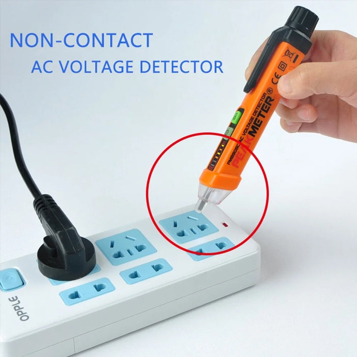 PEAKMETER PM8908C 50-60Hz AC 12-1000V Non-Contact Voltage Tester Tool Circuit Detector Test Pen - 2