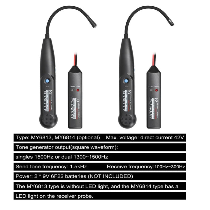 MAYILON MY6814 Automotive Wire Tracker Short Open Finder Circuit Tester Cable Finder Wire Trackers Short Circuit Detector Tool - 4