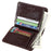 DANTE B922 RFID Blocking Stylish Top Layer Cowhide Men Short Wallet Cards Cash Carrying Bag - Coffee - 2