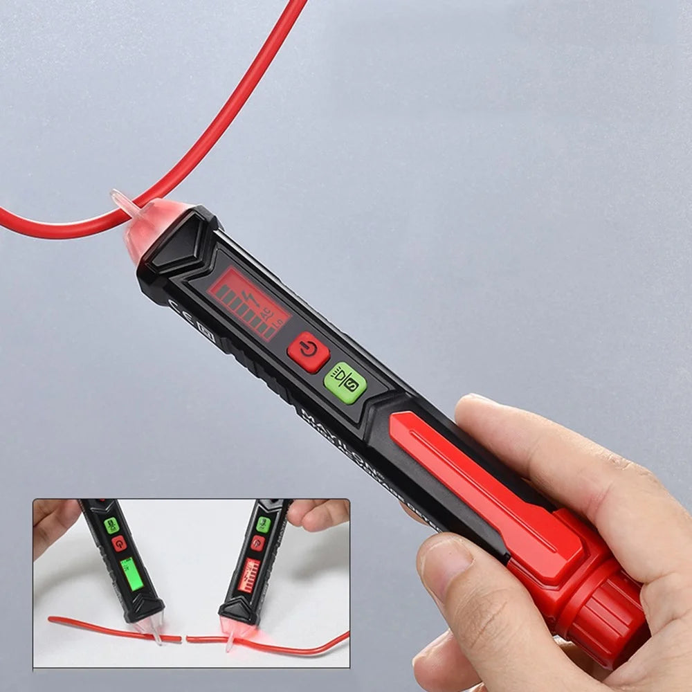 MAYILON HT100 Smart Voltage Detector Electric Indicator Non-Contact Tester Circuit Breakpoint Finder Null Live Wire Test Tools AC 1000V (No Battery) - 5