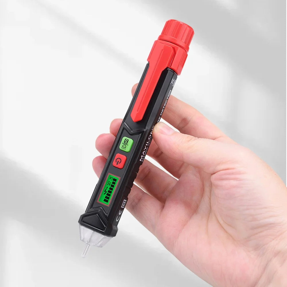 MAYILON HT100 Smart Voltage Detector Electric Indicator Non-Contact Tester Circuit Breakpoint Finder Null Live Wire Test Tools AC 1000V (No Battery) - 6