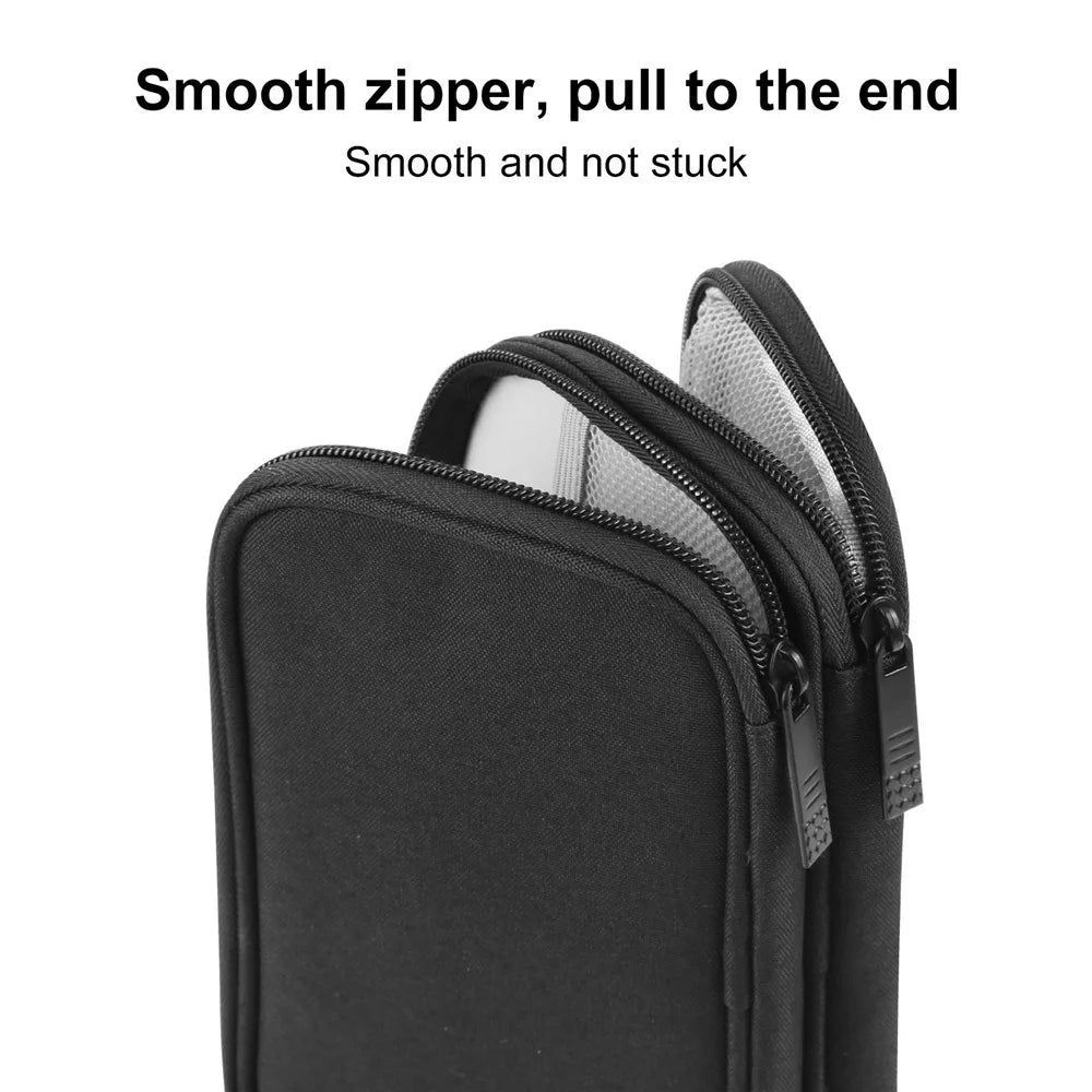 HAWEEL HWL2129 Portable Travel Electronics Accessories Carrying Bag Storage Case for Power Bank Cable Memory Card - Black - 3