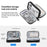 HAWEEL HWL2129 Portable Travel Electronics Accessories Carrying Bag Storage Case for Power Bank Cable Memory Card - Black - 5