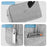 HAWEEL HWL2127 Digital Accessories Carrying Zipper Bag Water Resistant Data Cable Power Bank Storage Pouch - Grey - 2