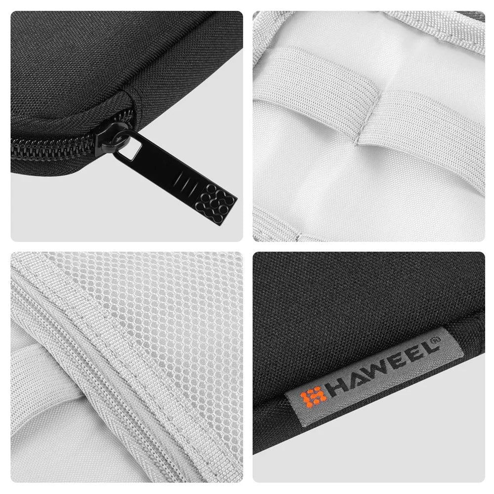 HAWEEL HWL2124 Portable Watch Strap Organizer Watch Band Storage Bag Travel Pouch - Black - 2