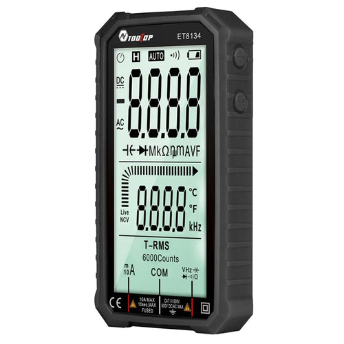 TOOLTOP ET8134 4.7-inch LCD Digital Multimeter AC Direct Current Voltage Current Measure Capacitance Resistance Temperature Measuring Tool - 1