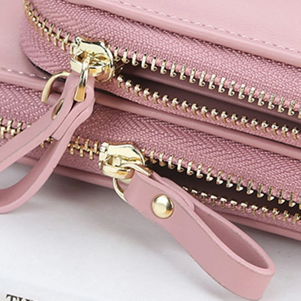 BAELLERRY N0102 Crossbody Bag for Women, Comfortable Shoulder Bag Teen Girl's Long Strap Purse Clutch Wallet Phone Bag - Purple - 5