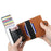 BAELLERRY K9121 PU Leather Credit Card Holder Wallet RFID Blocking Pop Up Card Case - Black - 3