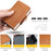 BAELLERRY K9121 PU Leather Credit Card Holder Wallet RFID Blocking Pop Up Card Case - Black - 4