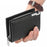 BAELLERRY 1102 Men Solid Color Short Wallet Zipper Pocket Design PU Leather Coin Cards Storage Bag - Black - 3