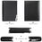 BAELLERRY 1102 Men Solid Color Short Wallet Zipper Pocket Design PU Leather Coin Cards Storage Bag - Black - 6