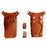 Hairdresser Scissor Bag Hair Cutting Hairdressing Tools Storage Holster Barber Leather Waist Pouch - Brown - 3