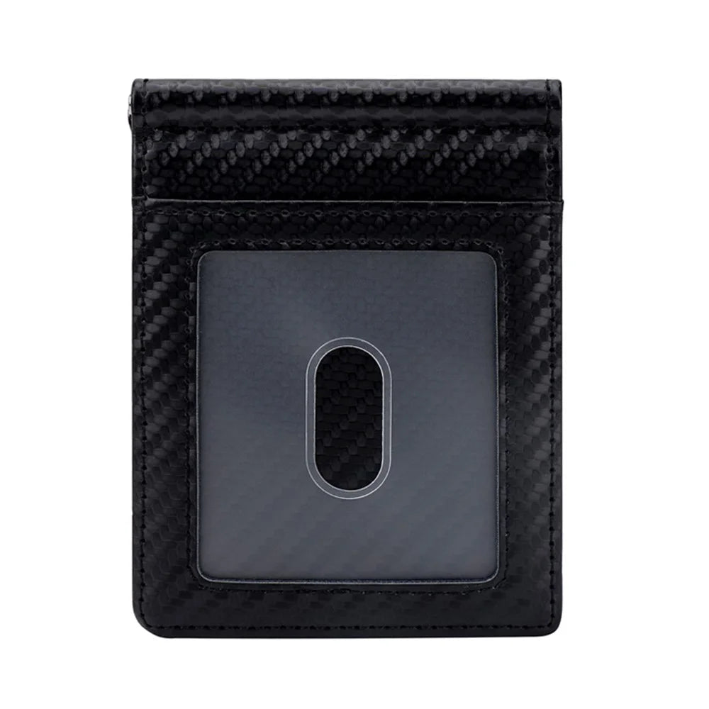 BAELLERRY K9309 Business Men RFID Blocking Multiple Card Slots PU Leather Wallet with Money Clip - Black - 3