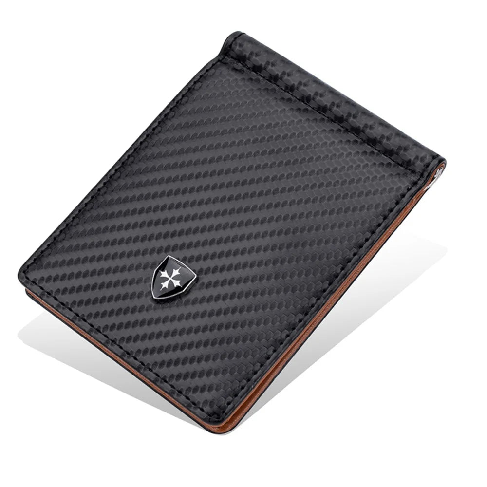 BAELLERRY K9309 Business Men RFID Blocking Multiple Card Slots PU Leather Wallet with Money Clip - Black - 6