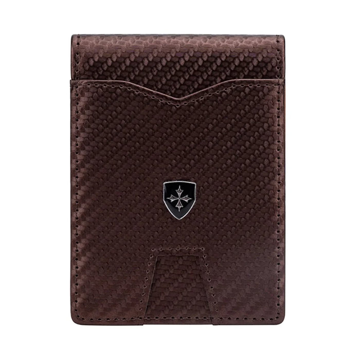 BAELLERRY K9310 Multiple Card Slots RFID Blocking PU Leather Men Wallet with Money Clip - Brown - 2