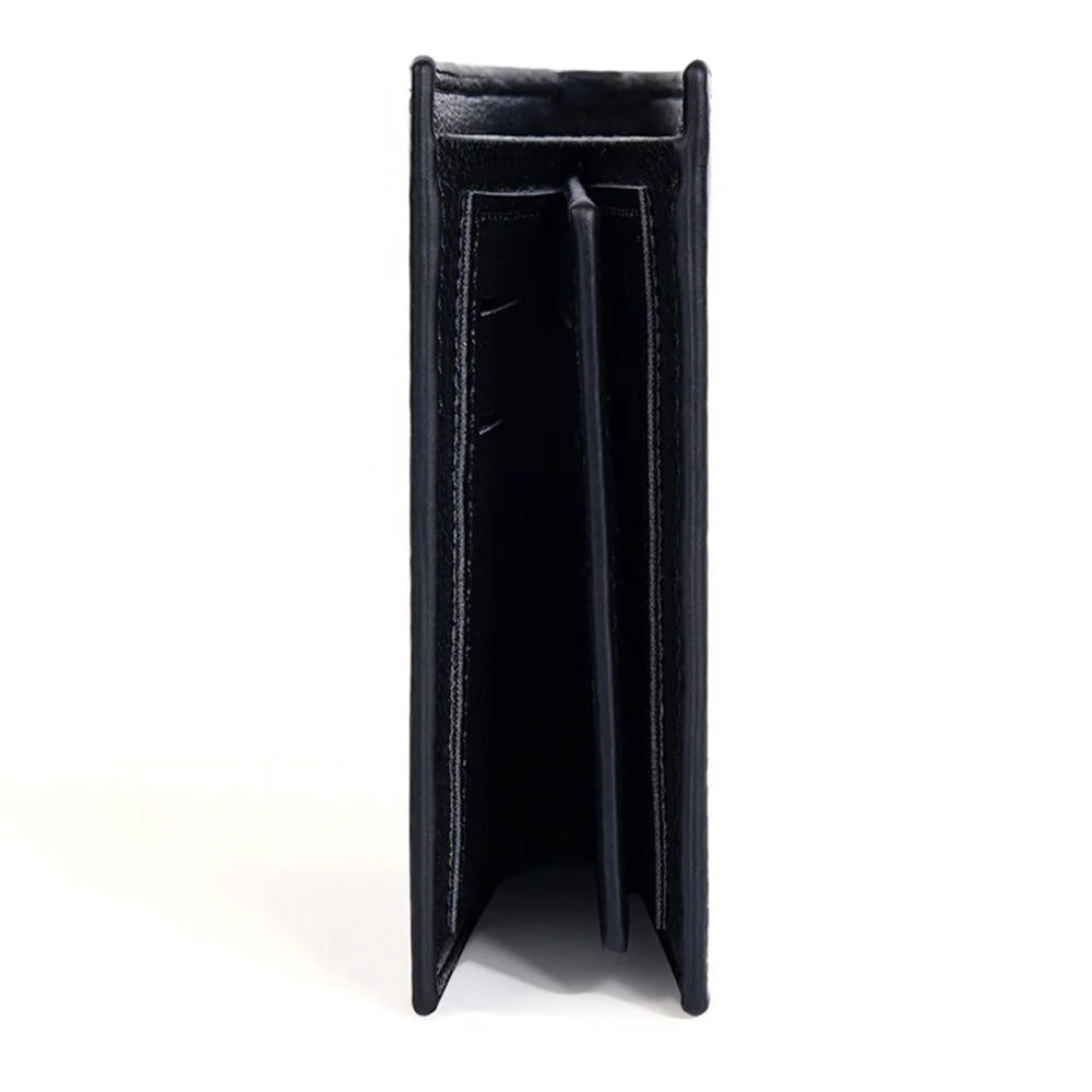 BAELLERRY D3045 Retro PU Leather Men Short Wallet RFID Blocking Cards Cash Carrying Bag - Black - 5