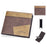 BAELLERRY D3041 Contrast Color PU Leather Men Wallet Tri-fold RFID Blocking Card Slots Purse - Dark Coffee - 1