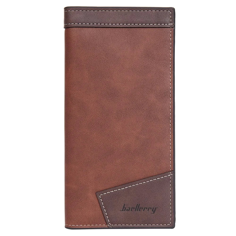 BAELLERRY C3051 PU Leather Men Long Wallet Large Capacity Cash Cards Holder Clutch Bag - Brown - 2