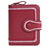 BAELLERRY NR105 Zipper Accordion Card Bag Stylish PU Leather Women Short Wallet Coin Purse - Red - 2
