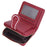 BAELLERRY NR105 Zipper Accordion Card Bag Stylish PU Leather Women Short Wallet Coin Purse - Red - 4
