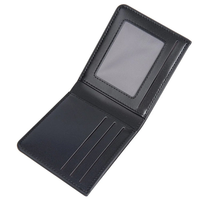 BAELLERRY DR107 Simple Bi-Fold PU Leather Men Wallet Cards Cash Holder - Black - 4