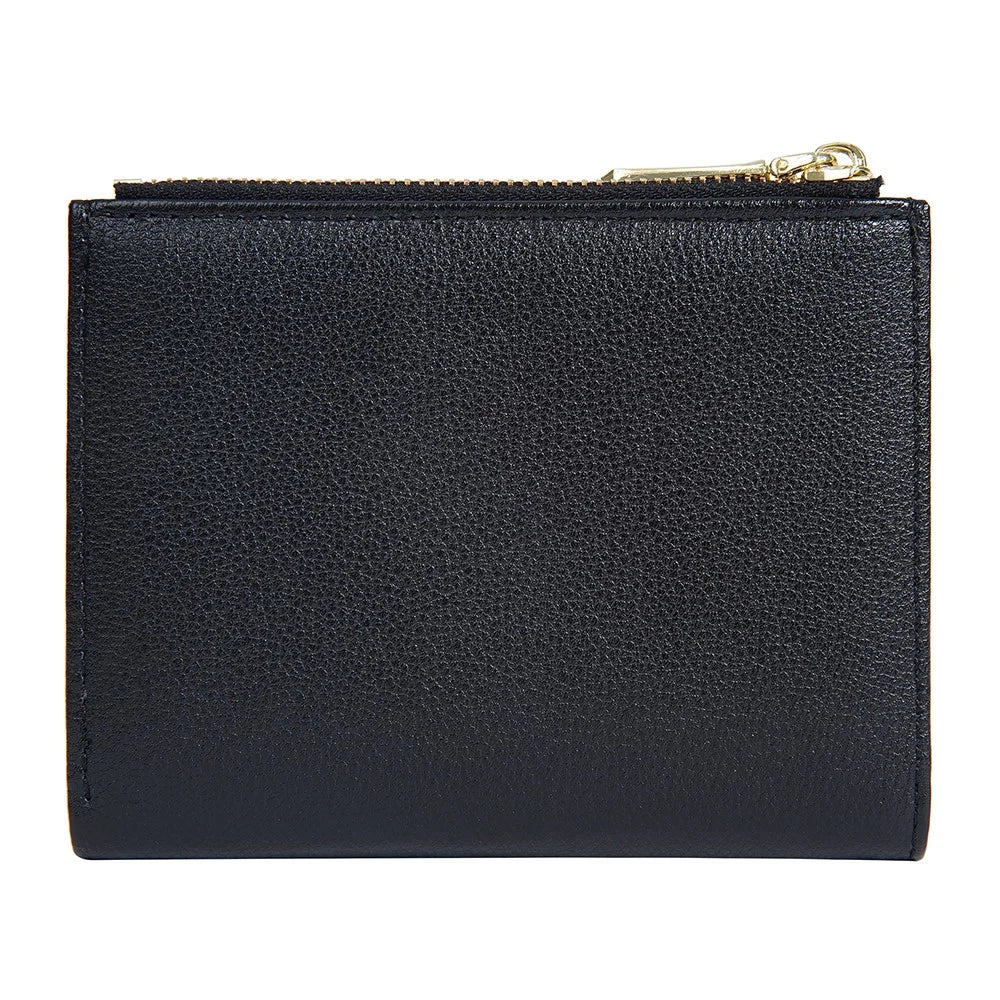 BAELLERRY NR109 PU Leather Women Coin Purse Bi-fold Short Wallet with Zipper Pocket - Black - 3