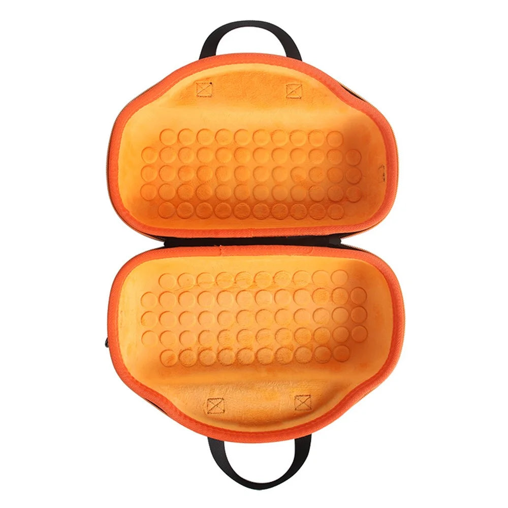 For Bose Soundlink Max Oxford Cloth+ EVA Storage Case Bluetooth-compatible Speaker Carrying Bag with Shoulder Strap - Black  /  Orange - 4