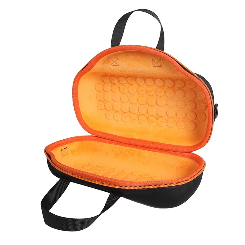 For Bose Soundlink Max Oxford Cloth+ EVA Storage Case Bluetooth-compatible Speaker Carrying Bag with Shoulder Strap - Black  /  Orange - 6