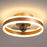 40cm 220V 6-Speed Nordic Ceiling Fan Light with Remote Control for Living Room / Bedroom / Dining Room - Gold - 2