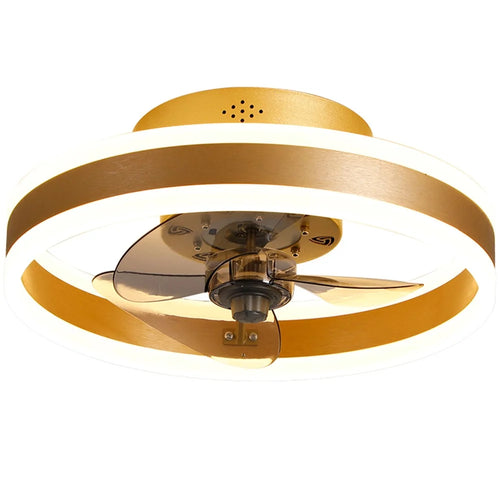50cm 220V 6-Speed Nordic Ceiling Fan Light with Remote Control for Living Room / Bedroom / Dining Room - Gold - 1