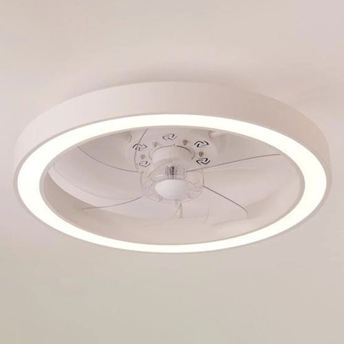 50cm 220V Nordic Ceiling Fan Light 6 Speeds Adjustable Dimmable Lamp with Remote Control - White - 1