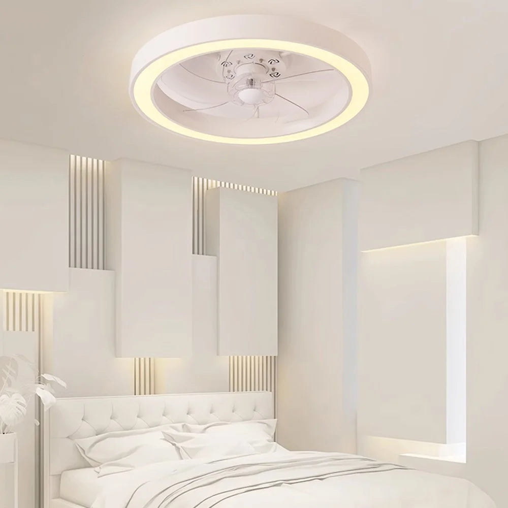 50cm 220V Nordic Ceiling Fan Light 6 Speeds Adjustable Dimmable Lamp with Remote Control - White - 3