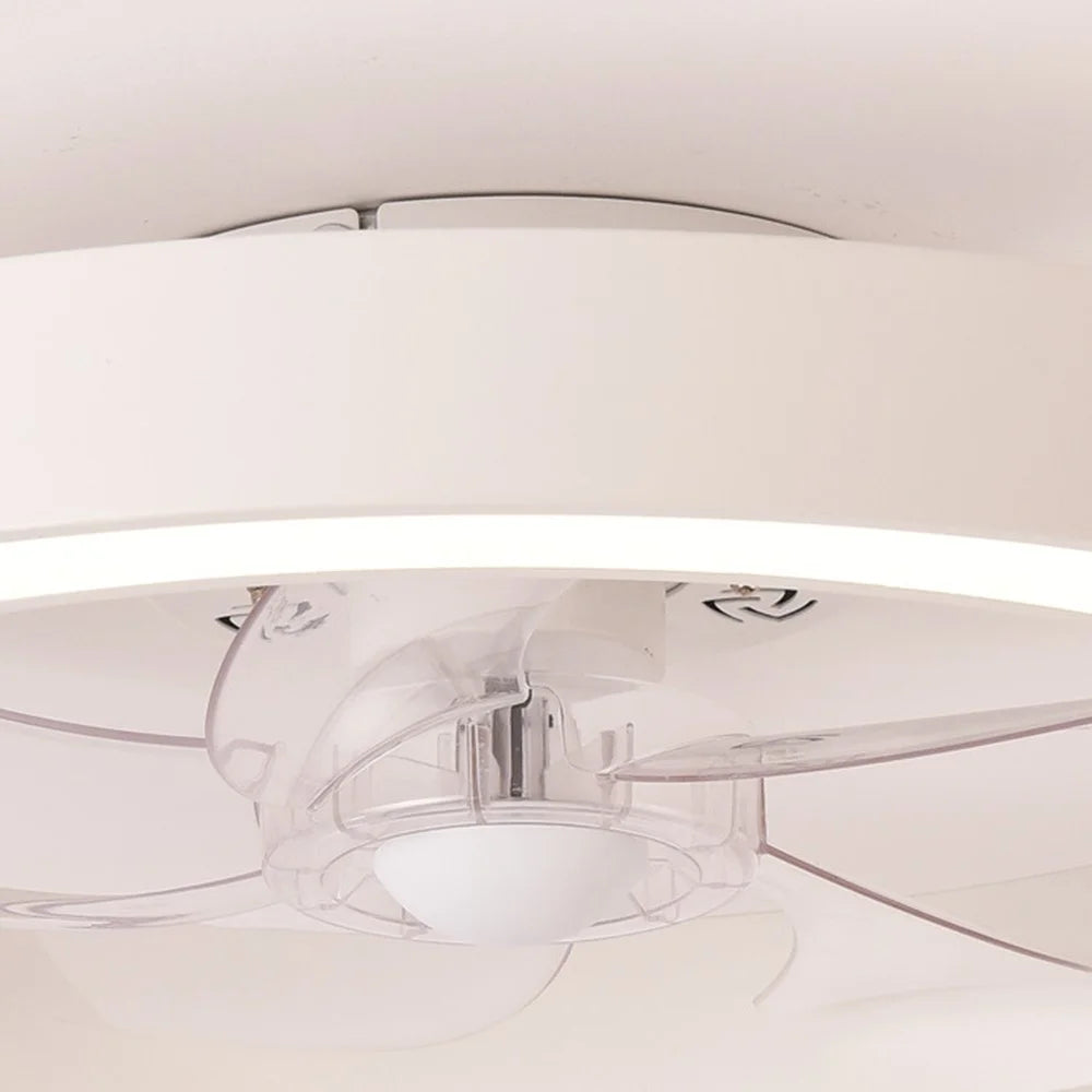 50cm 220V Nordic Ceiling Fan Light 6 Speeds Adjustable Dimmable Lamp with Remote Control - White - 6