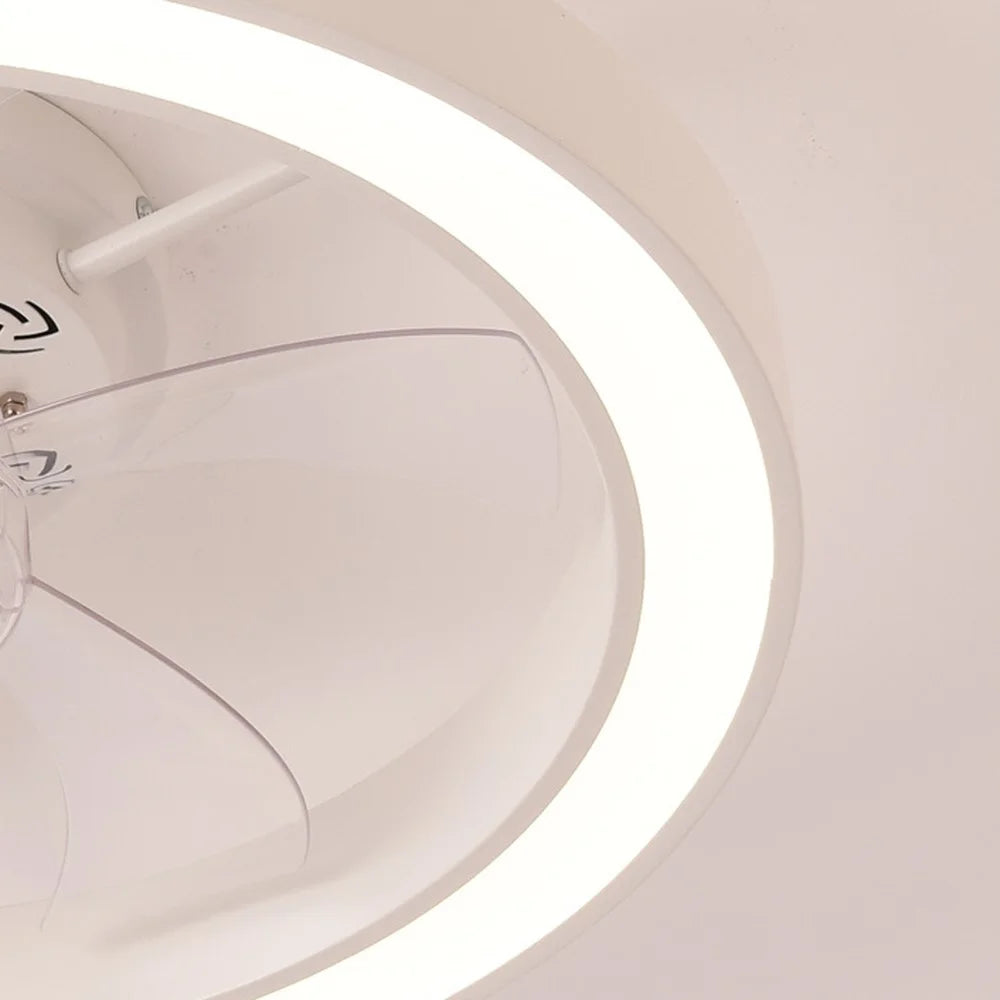 50cm 220V Nordic Ceiling Fan Light 6 Speeds Adjustable Dimmable Lamp with Remote Control - White - 7