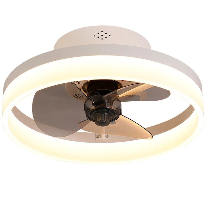 45cm 220V 6-Speed Nordic Ceiling Fan Light with Remote Control for Living Room / Bedroom / Dining Room - White - 1