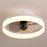 45cm 220V 6-Speed Nordic Ceiling Fan Light with Remote Control for Living Room / Bedroom / Dining Room - White - 2
