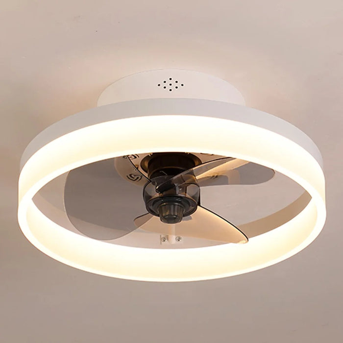 45cm 220V 6-Speed Nordic Ceiling Fan Light with Remote Control for Living Room / Bedroom / Dining Room - White - 2