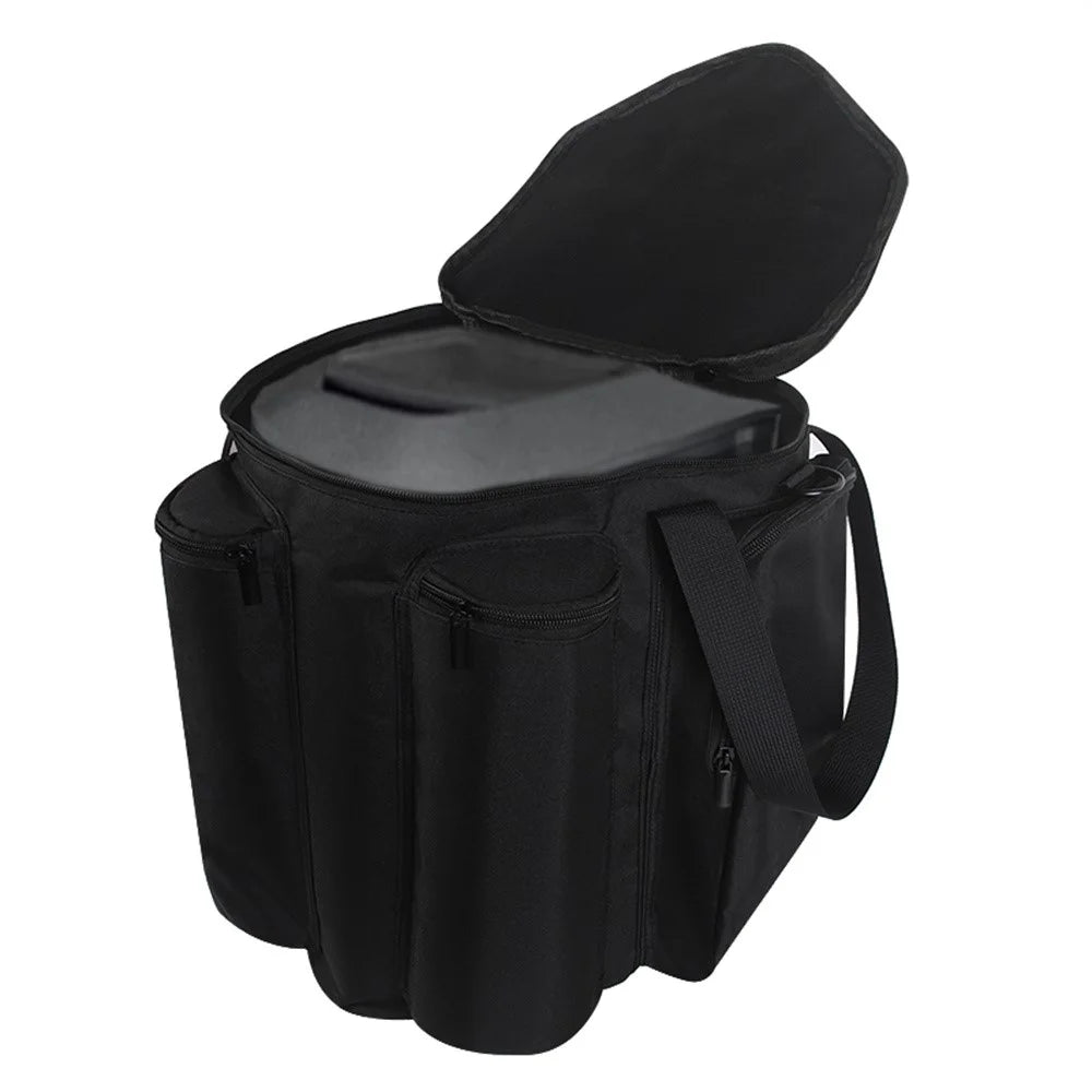 For Bose S1 / S1 Pro / S1 Pro+ Storage Bag Bluetooth-compatible Speaker Polyester Handbag with Shoulder Strap - Black - 3
