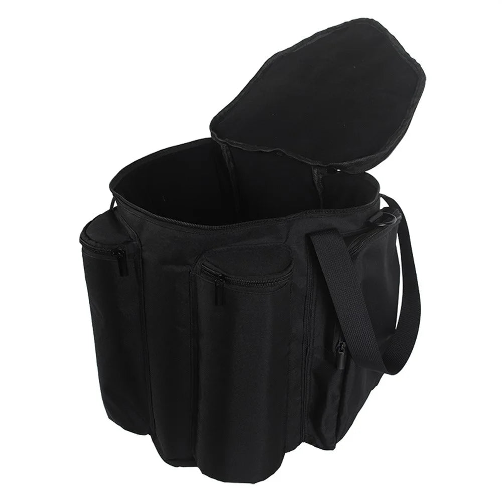 For Bose S1 / S1 Pro / S1 Pro+ Storage Bag Bluetooth-compatible Speaker Polyester Handbag with Shoulder Strap - Black - 4